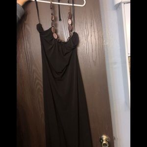 Brown ankle length dress